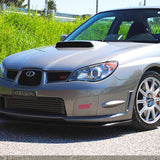 Fog Light Lamp Front Bumper Bezel Covers Cap For 2006 - 2007 Subaru Impreza WRX STi -Silver