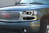 For 2001 - 2006 GMC Yukon 1500 Denali G2 LED DRL Conversion Headlights -Black Housing Clear Lens (4-Piece Set)