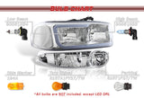 For 2002 - 2006 GMC Sierra 1500 Denali G2 LED DRL Conversion Headlights -Clear Housing Clear Lens (4-Piece Set)