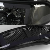 For 2001 - 2007 GMC Sierra 1500 Denali LED DRL Headlights -Chrome Housing / Smoke Lens / Clear Reflectors (4-Piece Set)