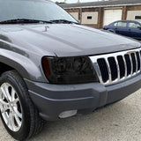 For 1999 - 2004 Jeep Grand Cherokee Headlights -Smoke Housing / Smoke Lens / Amber Reflectors