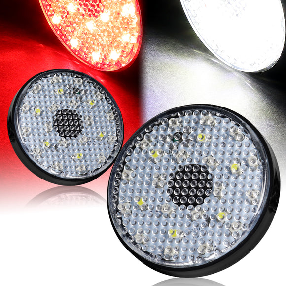 For 2008 – 2013 Toyota Sequoia LED Rear Bumper Stop Brake Light Kit -Clear Lens