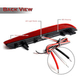 For 2011 – 2014 Acura TSX / Honda Insight LED Rear Bumper Stop Brake JDM Light Kit -Red Lens