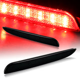 For 2010 – 2013 Mazda 3 LED Rear Bumper Reflector Stop Brake Light Kit -Smoke Lens