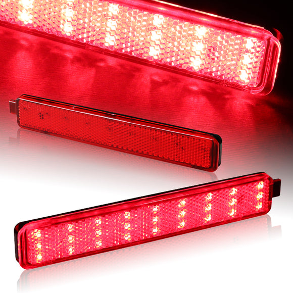 For 2006 – 2009 Pontiac Torrent / 1995 - 1999 Sunfire LED Rear Bumper Stop Brake Light Kit -Red Lens