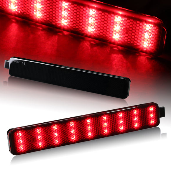 For 2006 – 2009 Pontiac Torrent / 1995 - 1999 Sunfire LED Rear Bumper Stop Brake Light Kit -Smoke Lens