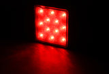 2” Trailer Hitch 12-LED Brake Light Towing Receiver Cover – Red Lens