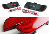 For 2003 – 2014 Mercedes-Benz Viano / Vito W639 54-LED Rear Bumper Reflector Stop Brake Light Kit -Red Lens