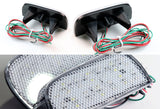 For 2016 – 2019 Honda Civic 10Th 54-LED Rear Bumper Reflector Stop Brake Light Kit -Clear Lens