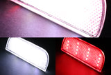 For 2016 – 2019 Honda Civic 10Th 54-LED Rear Bumper Reflector Stop Brake Light Kit -Clear Lens