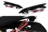 For 2013 – 2015 Honda Civic Sedan 4DR LED Rear Bumper Reflector Stop Brake Light Kit -Smoke Lens