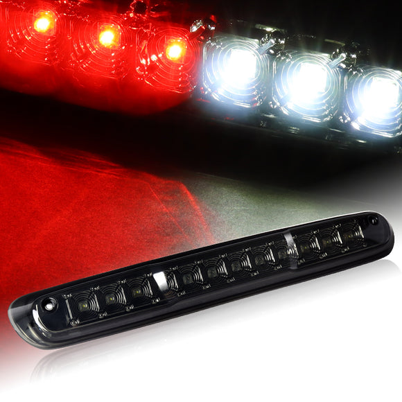 For 2007 – 2013 GMC Sierra 1500 2500HD 3500HD LED Rear Bumper Reflector Stop Third 3RD Brake Light With Cargo Lamp -Smoke Lens