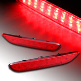 For Infiniti Q50 Q60 Q70 QX30 QX80 LED Rear Bumper Stop Brake Light Kit -Red Lens