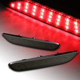 For Infiniti Q50 Q60 Q70 QX30 QX80 LED Rear Bumper Stop Brake Light Kit -Smoke Lens