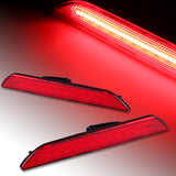 For 2015 – 2020 Ford Mustang LED Rear Bumper Turn Signal Side Marker Lights -Red Lens