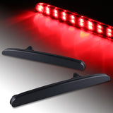 For 2017–2021 Honda Civic Hatchback / Type-R 48-LED Rear Bumper Reflector Lights -Smoke Lens