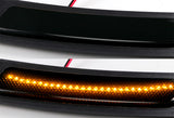 For 2016 – 2019 3-Series BMW F30 F31 F32 Amber LED Turn Signal Bumper Side Marker Lights -Smoke Lens