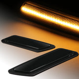For 2012 – 2015 BMW F30 F31 3-Series Amber LED Turn Signal Bumper Side Marker Lights -Smoke Lens