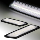 For 2012 – 2015 BMW F30 F31 3-Series White LED Turn Signal Bumper Side Marker Lights -Clear Lens