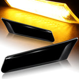 For Porsche Boxster / Carrera / Cayman 911 Amber LED Turn Signal Bumper Side Marker Lights -Smoke Lens