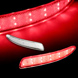 For 2007 – 2013 BMW E70 X5 48-SMD Rear Bumper Stop Brake Light Kit -Clear Lens