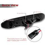 For 2007–2015 Land Rover Freelander 2 LR2 LED Rear Bumper Reflector Stop Third 3RD Brake Light Cargo Lamp -Smoked Lens