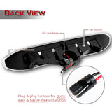 For 2007–2015 Land Rover Freelander 2 LR2 LED Rear Bumper Reflector Stop Third 3RD Brake Light Cargo Lamp -Black Housing Clear Lens