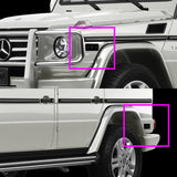 For 2002 - 2014 Mercedes-Benz G500 G550 W463 Front & Rear Side Marker Lights Set -Smoked Lens