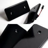 For 2002 - 2014 Mercedes-Benz G500 G550 W463 Front & Rear Side Marker Lights Set -Smoked Lens Red / Amber LED