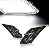 For 2013 – 2020 Subaru BRZ Scion FR-S White LED Turn Signal Bumper Side Marker Lights -Clear Lens