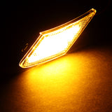 For 2013 – 2020 Subaru BRZ Scion FR-S Amber LED Turn Signal Bumper Side Marker Lights -Clear Lens