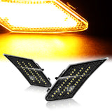 For 2013 – 2020 Subaru BRZ Scion FR-S Amber LED Turn Signal Bumper Side Marker Lights -Clear Lens