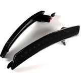 For 2007–2015 Mini Cooper Red LED Turn Signal Fender Side Marker Lights -Smoked Lens