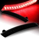 For 2007–2015 Mini Cooper Red LED Turn Signal Fender Side Marker Lights -Smoked Lens