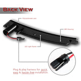 For 2007–2015 Mini Cooper Red LED Turn Signal Fender Side Marker Lights -Clear Lens