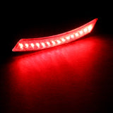 For 2007–2015 Mini Cooper Red LED Turn Signal Fender Side Marker Lights -Clear Lens