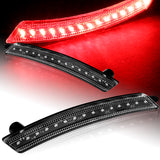 For 2007–2015 Mini Cooper Red LED Turn Signal Fender Side Marker Lights -Clear Lens