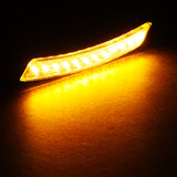 For 2007–2015 Mini Cooper Amber LED Turn Signal Front Fender Side Marker Lights -Smoked Lens