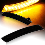 For 2007–2015 Mini Cooper Amber LED Turn Signal Front Fender Side Marker Lights -Smoked Lens