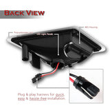 For 2008–2011 Mercedes-Benz W204 C300 C350 C63 White LED Turn Signal Front Fender Side Marker Lights -Clear Lens