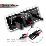 For 2005–2014 Chrysler 300 Amber LED Turn Signal Front Fender Side Marker Lights -Clear Lens