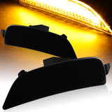 For 2016–2021 Mazda MX5 Miata Amber LED Turn Signal Front Side Marker Lights -Smoked Lens