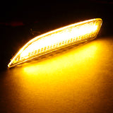 For 2016–2021 Mazda MX5 Miata Amber LED Turn Signal Front Side Marker Lights -Clear Lens