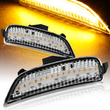 For 2016–2021 Mazda MX5 Miata Amber LED Turn Signal Front Side Marker Lights -Clear Lens