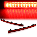For 2014–2019 Chevrolet Chevy Corvette C7 LED Rear Bumper Reflector Stop Brake Light Kit -Red Lens
