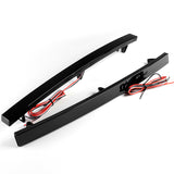 For 2014–2019 Chevrolet Chevy Corvette C7 LED Rear Bumper Reflector Stop Brake Light Kit -Smoked Lens