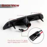 For 2010–2014 Ford Mustang Amber LED Turn Signal Front Side Marker Lights -Smoked Lens