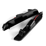 For 2010–2014 Ford Mustang Red LED Turn Signal Rear Side Marker Lights -Smoked Lens