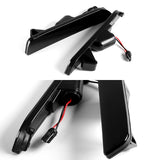 For 2010–2014 Ford Mustang Red LED Turn Signal Rear Side Marker Lights -Smoked Lens