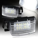 2003-2017 Nissan 350Z / 370Z / GT-R / Cube / Leaf White 18-SMD License Plate Lights (2pcs)